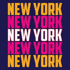 New York typography design vector, usa state shirt design vector. Jersey design vector, T-shirt design for usa