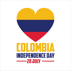happy 20th of july colombia independence day landscape banner for social media post with abstract gradient background design4