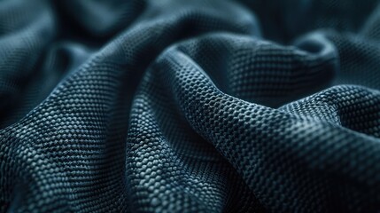 A close-up view of e-textile fabric with embedded touch-sensitive controls for intuitive interactions, - obrazy, fototapety, plakaty
