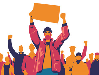 Animated Factory Worker Advocacy: Labor Union Rally for Fair Wages and Safe Work Environment