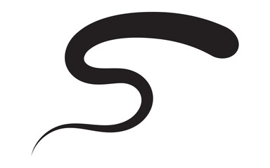 Fototapeta premium Swoosh and swash, swish vector line icon, black underline set, hand drawn swirl and curly text elements. Doodle retro collection isolated on white background. Swirly line doodle. 11:11