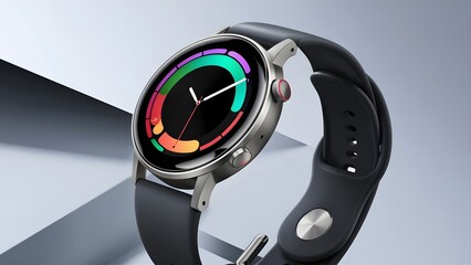 smartwatch wearable technology digital interface display luxury time device