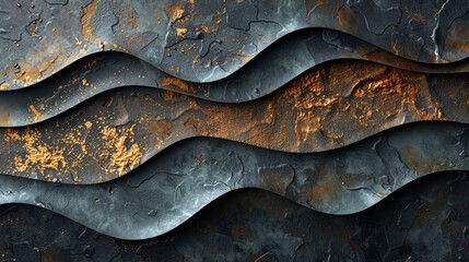   A tight shot of a metal surface exhibiting rust in several areas - obrazy, fototapety, plakaty