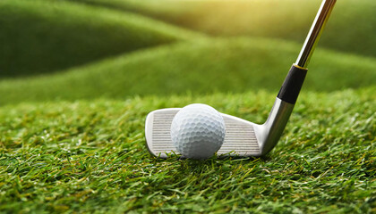 golf. golf driver and golf ball. - obrazy, fototapety, plakaty