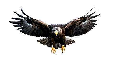 Obraz premium eagle flying isolated on white