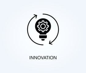 Innovation vector, icon or logo sign symbol illustration.