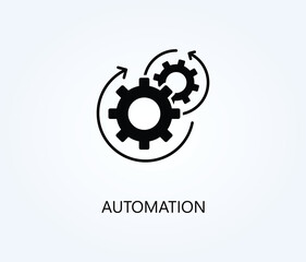Automation vector, icon or logo sign symbol illustration.
