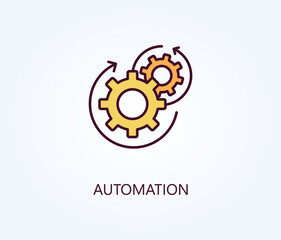 Automation vector, icon or logo sign symbol illustration.