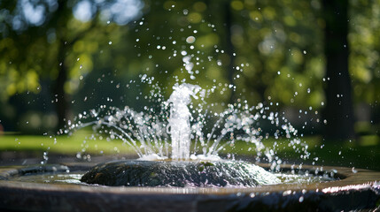 fountain in the garden