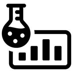 scientific data  icon, simple vector design