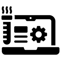 Fototapeta na wymiar computer science icon, simple vector design
