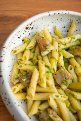 Penne pasta with chicken