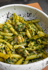 Penne pasta with chicken