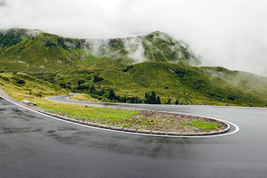 Silvretta Alpenstra&szlig;e im Regen