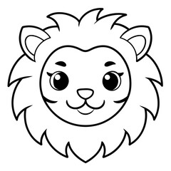 Cartoon Lion Smile