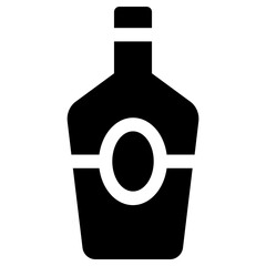 whiskey  icon, simple vector design