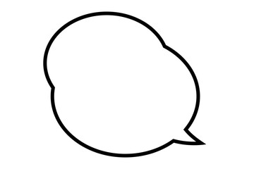 シンプルな吹き出し　雲2