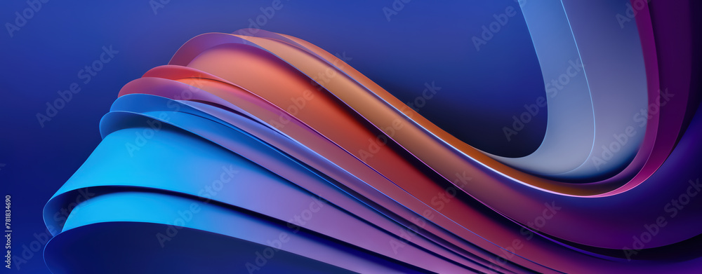Wall mural abstract 3d design background