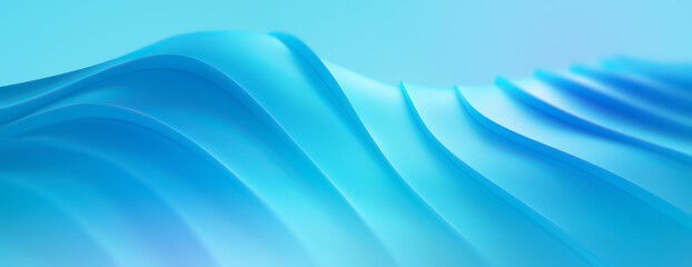 3D Blue Shape Background - 781834672