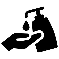 shampoo  icon, simple vector design