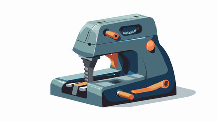 Paper hole puncher icon vector design template 2d f