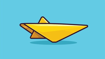 Paper plane origami icon vector illustration graphi