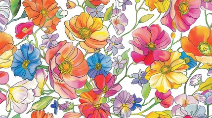 watercolor flower coloring book for adults, filled with intricate floral patterns and designs to inspire relaxation and creativity 