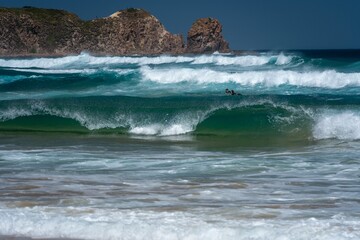tide next to a beach
