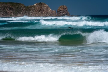 tide next to a beach