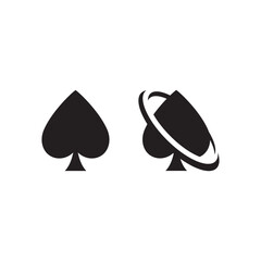 Fototapeta premium Poker logo vector template, Creative Casinologo design concept