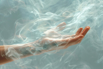 illustration with hand