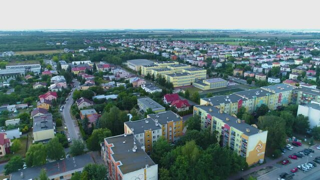 Beautiful Panorama Of Biala Podlaska Krajobraz Aerial View Poland