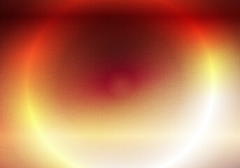 abstract dark orange background light neon white yellow red round circle frame, color grainy gradient glowing noise texture background 