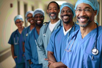 United in purpose  A portrait of hospital doctors, a powerful representation of healthcare professionalism and the collaborative spirit in medicine