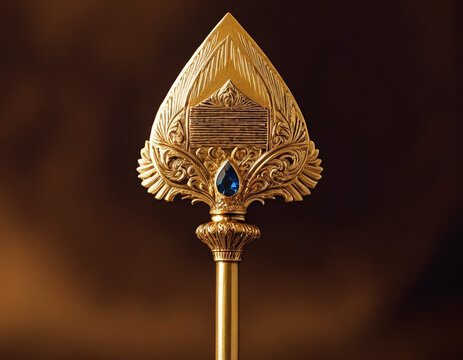 Golden Indian sceptre