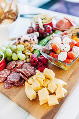 Charcuterie Board Cheese Grape Tomato