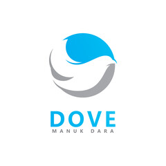 Bird Dove Logo Template vector illustration