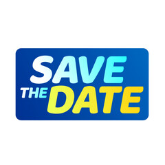 save the date text banner icon vector button for invitation flyers and posters