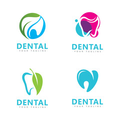 Dental Concept Logo Design Template