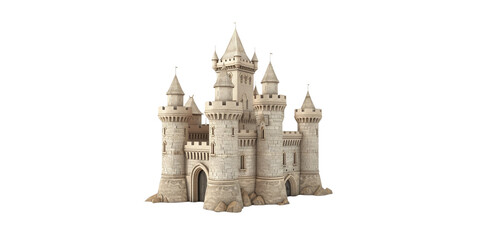 castle isolated on white background