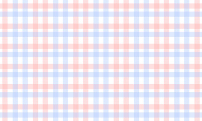Pink blue and white checkered pattern, blue and pink plaid texture, light blue scot grid pattern, repeat seamless style, replete image design for fabric printing