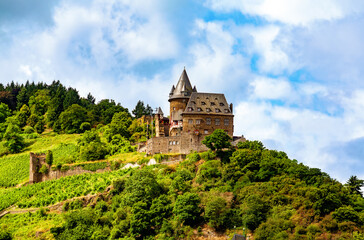 Castle Stahleck, Bacharach, Rhineland-Palatinate, Germany, Europe.