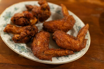 Deep fried chicken wing.