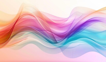 Obraz premium Vibrant abstract colorful wave background illustration