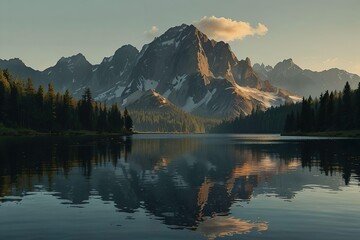 lake in mountains