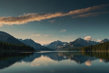 lake in the mountains