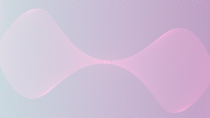 淡いピンクと紫のグラデーションのウェーブの抽象的なベクター背景画像