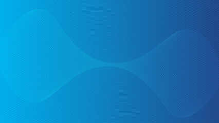 青いグラデーションのウェーブの抽象的なベクター背景画像