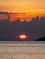 Sunrise on Nha Trang sea