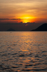 Sunrise on Nha Trang sea